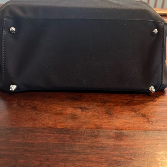 FENDI Vintage Nylon Top Leather Handle Handbag Black - Picture 3 of 12